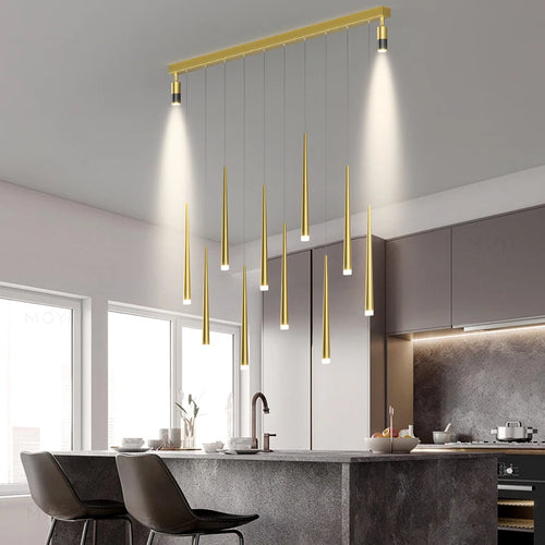 Modern energy-saving chandelier for a warm atmosphere - vue 3 sur 14