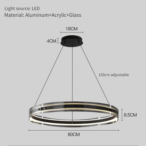 lustre créatif en verre pour un éclairage personnalisé moderne - vue 9 sur 8