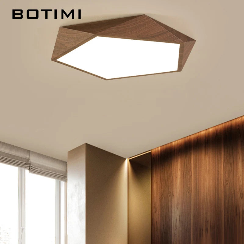 Geometric metal and acrylic decorative ceiling light for bedroom, dining room and reading area