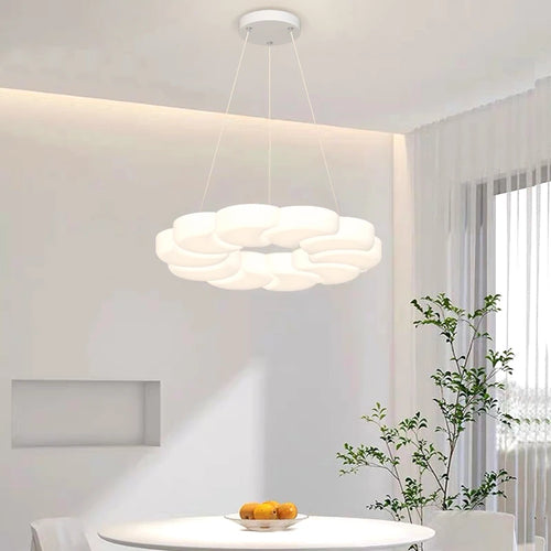 Modern crystal LED ceiling light for elegant interiors - vue 3 sur 9