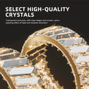 Modern crystal spiral design pendant chandelier