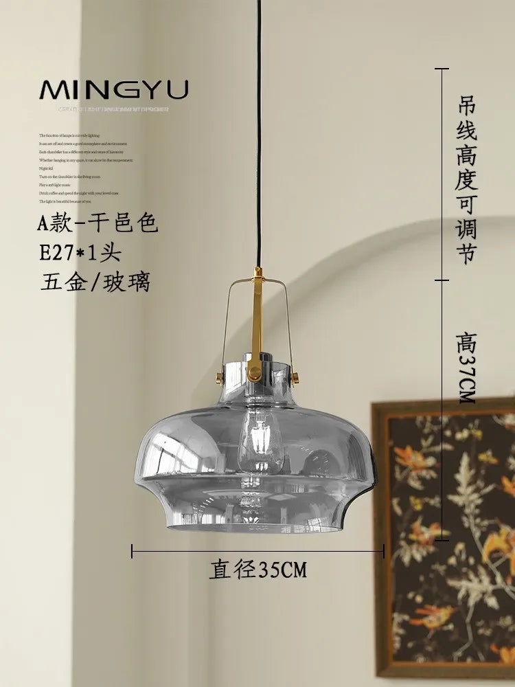Nordic glass pendant light for modern interior decor