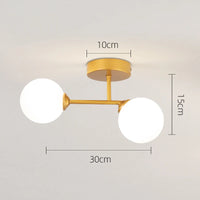 Led ceiling light nordic sphere for bedroom, living room, hallway decor