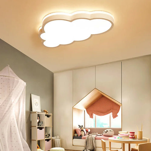 Modern LED cloud ceiling light for children - vue 5 sur 9