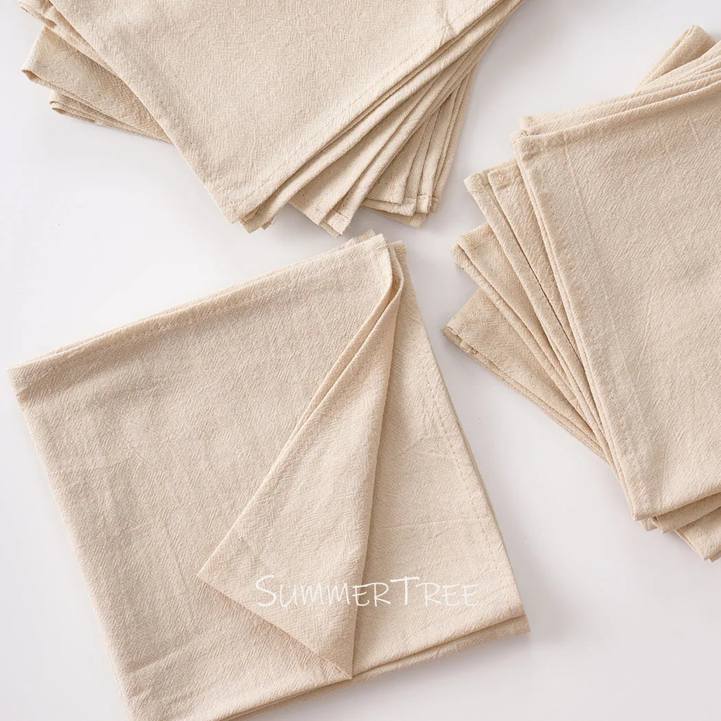 Set of 12 vintage washed cotton napkins