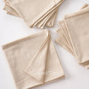 Washed cotton vintage-style cloth napkins set of 12
