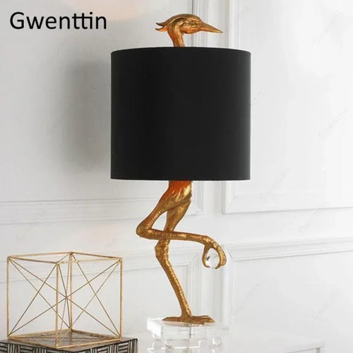 Creative ostrich table lamp for modern interior decor - vue 2 sur 7