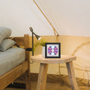 Vinyl record and photo frame storage box