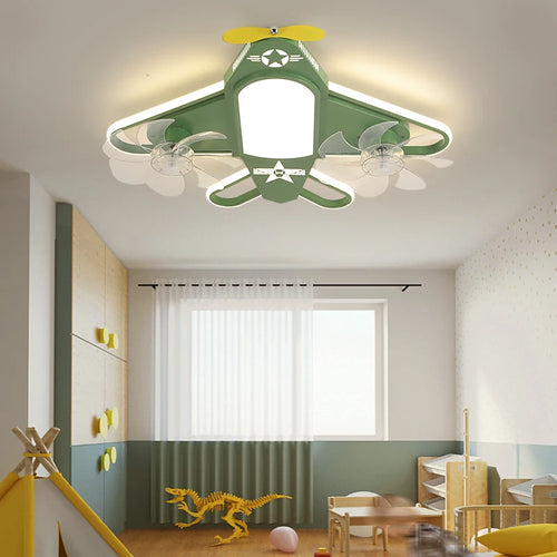 Nordic LED airplane ceiling light for modern children's room - vue 4 sur 10