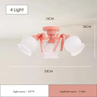 Cream style ceiling light for princess and girls' bedrooms