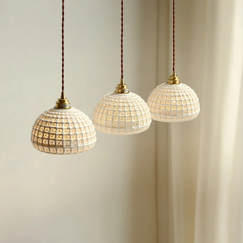 Nordic ceramic pendant light luminaria lighting - vue 3 sur 9