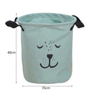 foldable cotton and linen waterproof laundry basket