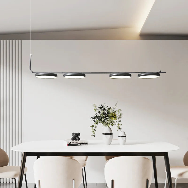 Modern adjustable height pendant chandelier