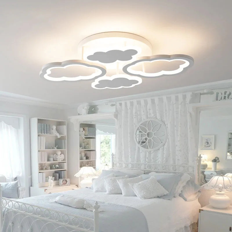 Modern cloud chandelier cartoon creative indoor lighting decor