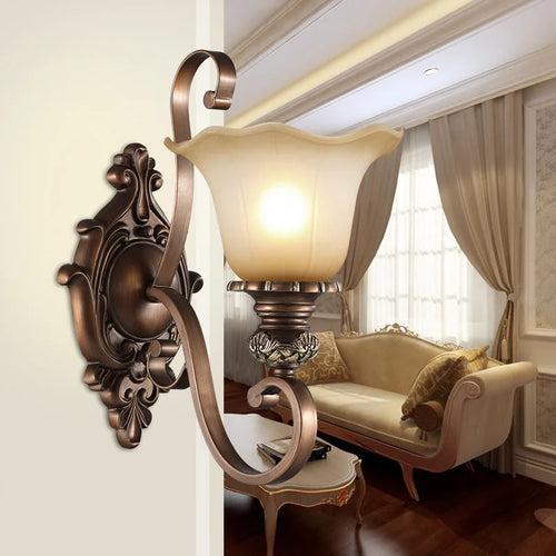 Retro iron wall light industrial style for interior decoration