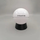Outdoor black globe post lamp for garden and terrace lighting