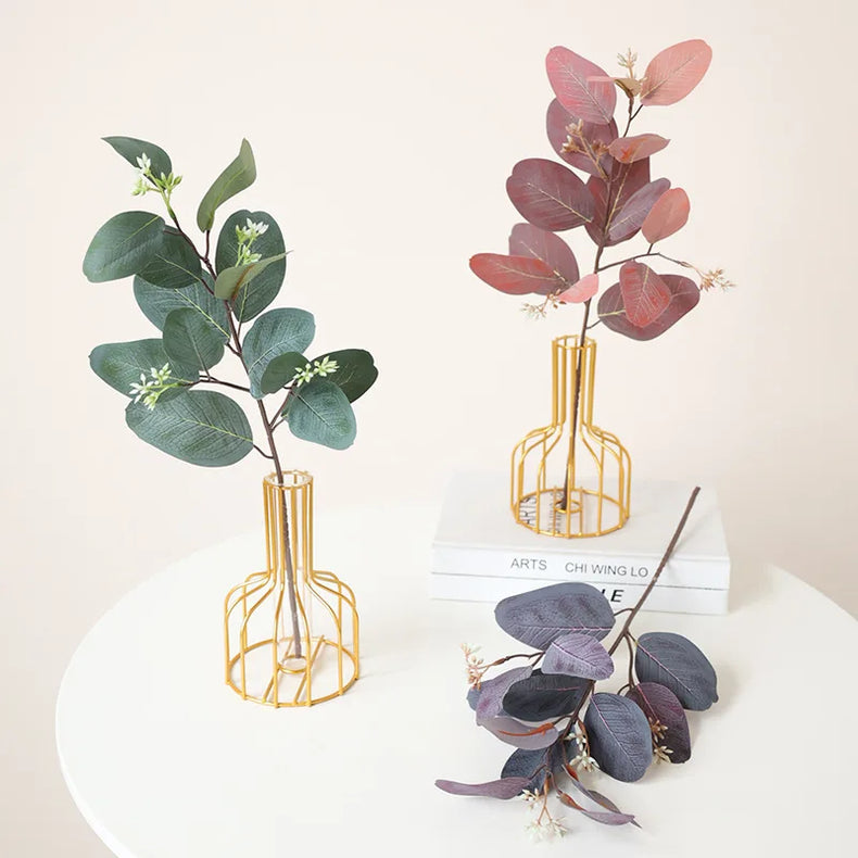 Artificial eucalyptus branch garden and balcony decorative plant