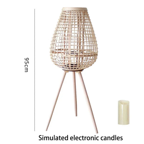 Rattan wind lamp with legs - vue 14 sur 18
