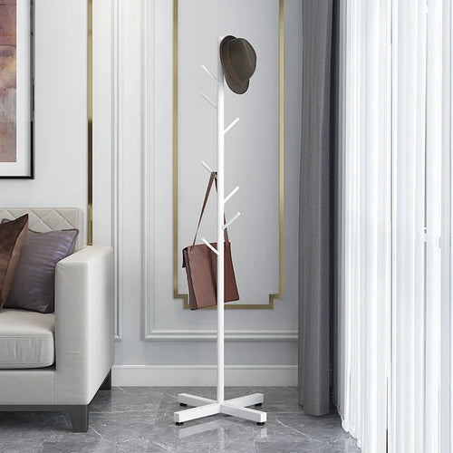 floor-standing coat rack for clothes and bags, versatile - vue 5 sur 17