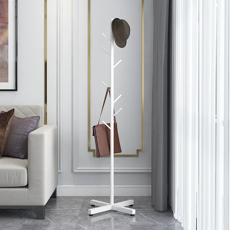 floor-standing coat rack for clothes and bags, versatile - vue 4 sur 17