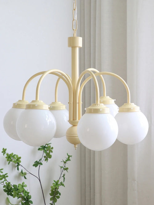 Retro glass chandelier for nordic interior decoration - vue 2 sur 9