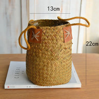 natural seagrass storage basket for various decorations