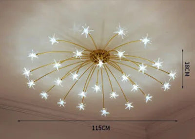 Modern starry sky chandelier decorative indoor designer light