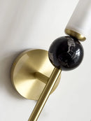 Marble and copper wall light for interior decoration