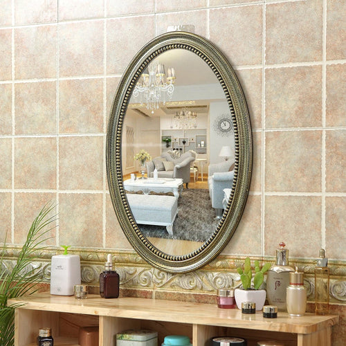 Nordic oval decorative mirrors hanging in macrame - vue 5 sur 12