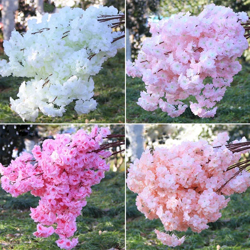 Artificial cherry blossom flowers for wedding decoration and DIY - vue 2 sur 11