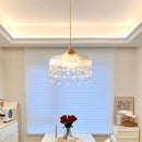 Elegant floral design vintage LED crystal chandelier