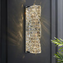 Simple modern square crystal wall light
