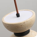 Retro natural stone pendant light with decorative LED lighting
