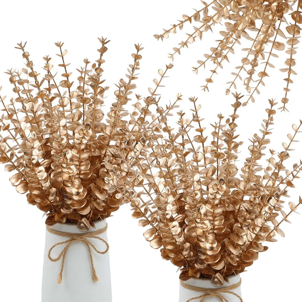 Set of 5 artificial eucalyptus branches for floral decoration - vue 8 sur 12