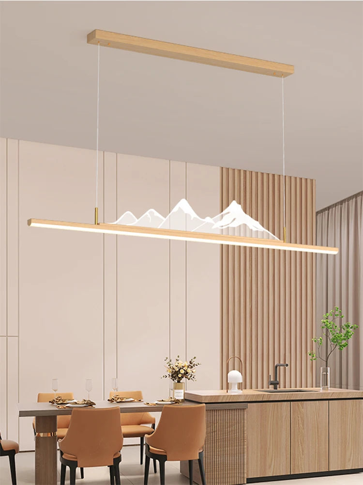 Chinese style chandelier for restaurant and office mountain - vue 4 sur 10