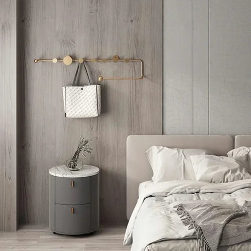 Nordic luxury decorative wall mounted clothes and hat rack - vue 7 sur 18