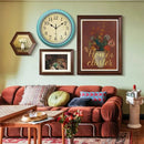 Nordic retro silent wall clock for stylish interior