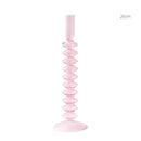 Conical glass candle holder for wedding tables and Nordic decoration