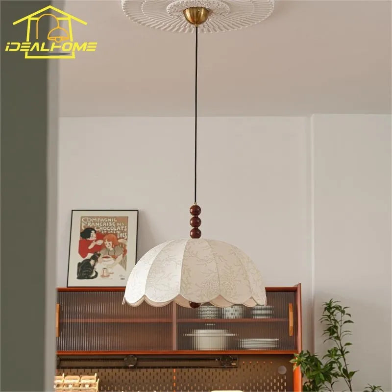 Chinese vintage LED pendant light for restaurant and office - vue 3 sur 7