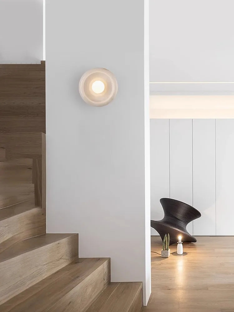 Modern luxury jade wall light for hotel and villa - vue 3 sur 11