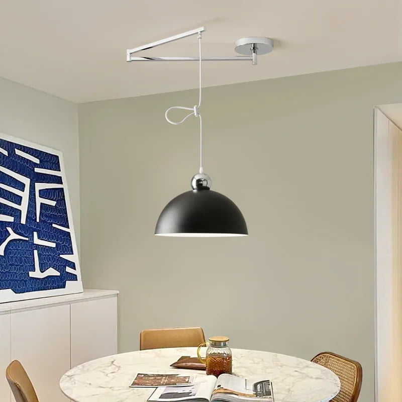 LED chandelier with adjustable arms for bar and restaurant