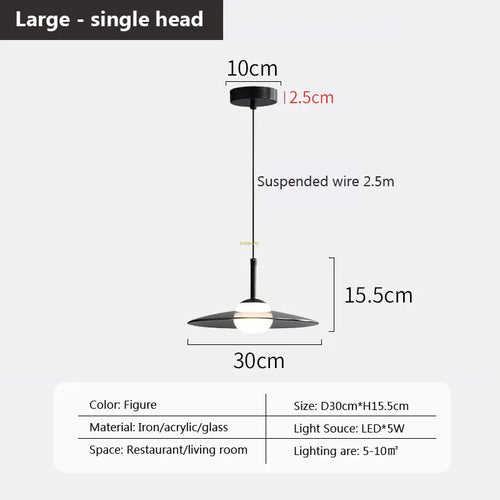 Multi-head glass pendant light for modern interiors - vue 15 sur 23