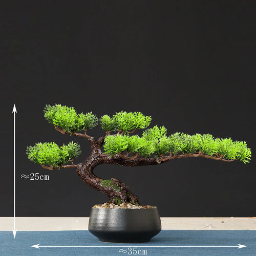 Artificial bonsai tree for indoor decoration and landscaping - vue 11 sur 36
