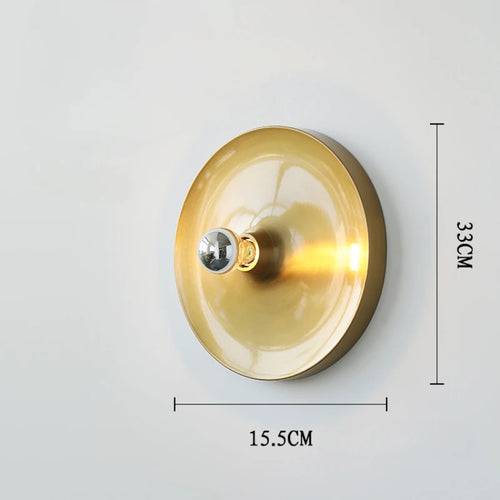 Bauhaus UFO art galvanised LED wall light decoration - vue 15 sur 14
