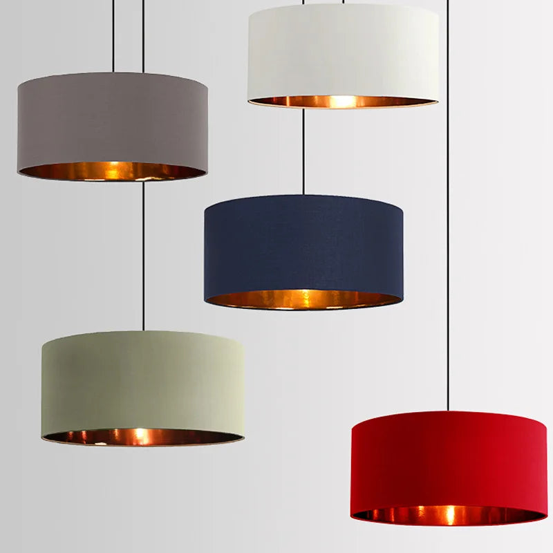 Linen chandelier for modern and elegant interior decor