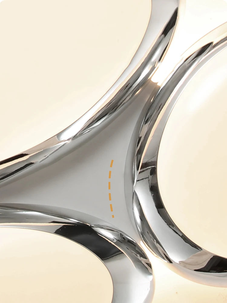 plafonnier led intelligent design moderne en forme de galets - vue 6 sur 9