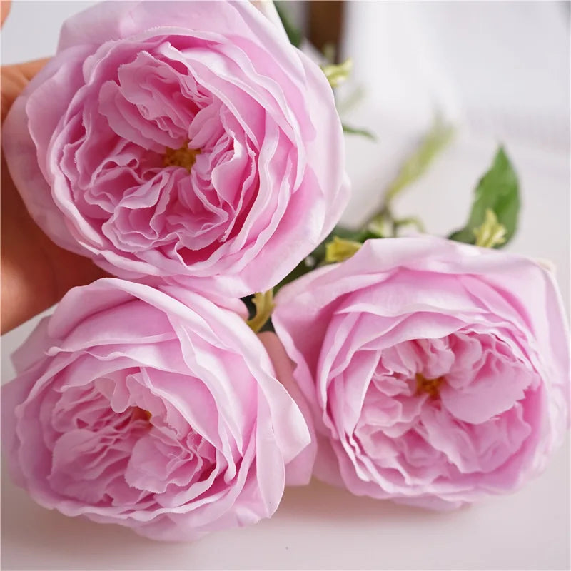Artificial real touch rose flowers for decoration and gifts