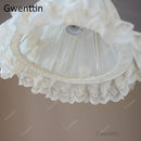 Decorative princess style fabric LED table lamps