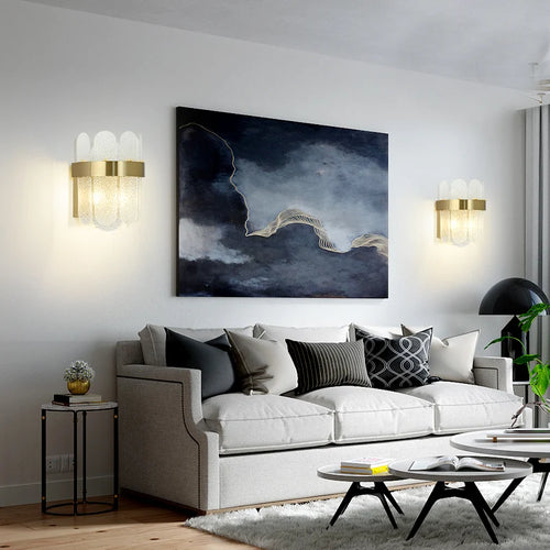 Nordic postmodern decorative glass LED wall light - vue 4 sur 8