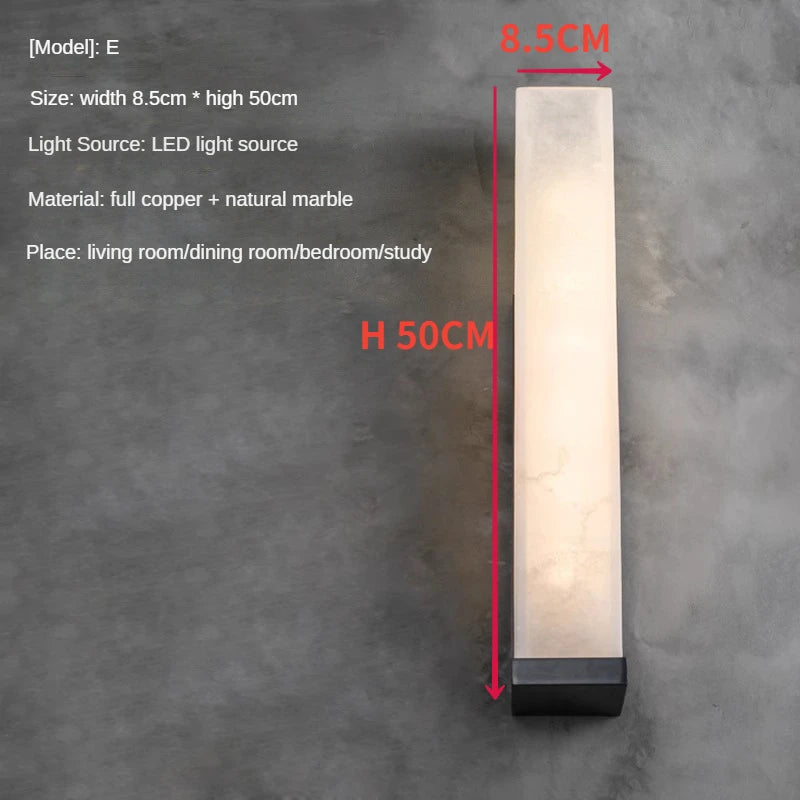 Creative and customisable copper LED wall light